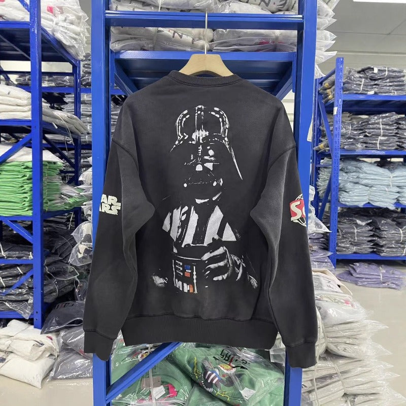 Saint m hoodie - spring/autumn s.m star wars graphic crewneck pullover sweatshirt - wholesale single piece
