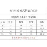 saint m t shirts  s.m collaboration skeleton print crew neck pullover short sleeve t-shirt - wholesale
