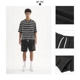 Etai men's clothing american streetwear oversized vintage style casual shorts - premium heavyweight washed cotton men's shorts