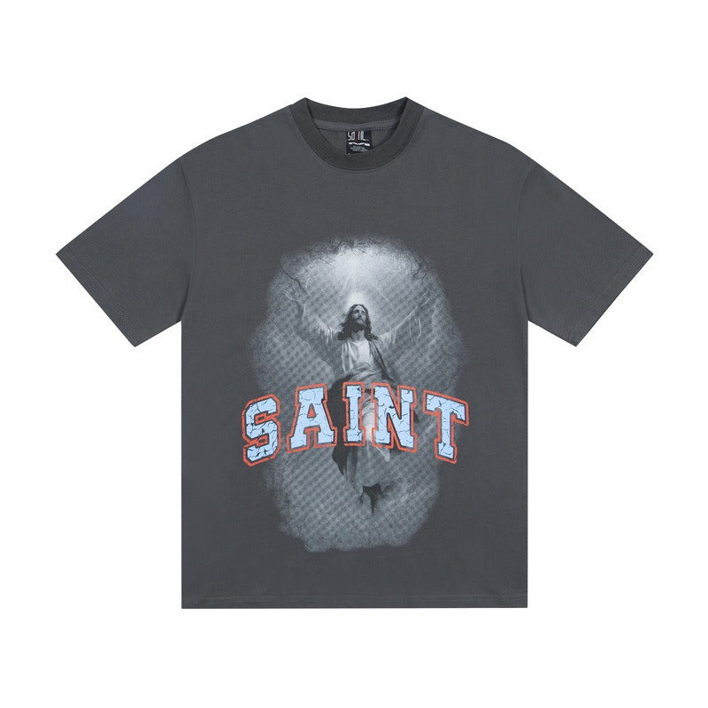 saint m t shirts  s.m character series graphic crew neck pullover short sleeve tee