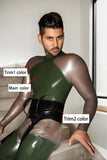 Man Latex Catsuits Unisex Cadmar Back Zipper