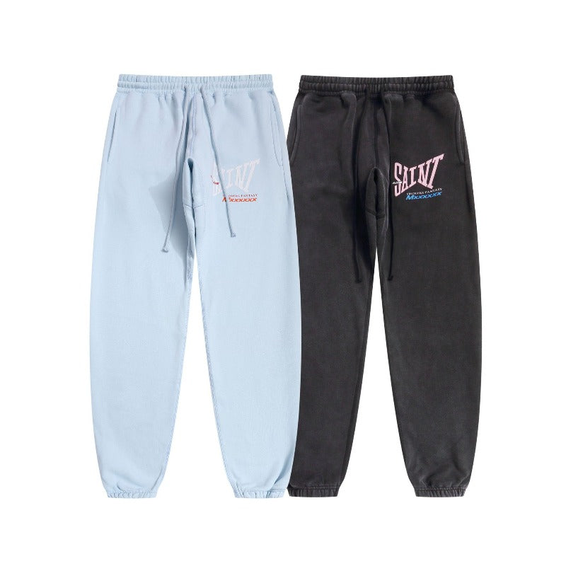 Saint m t pants - autumn/winter s.m vintage letter print casual trousers
