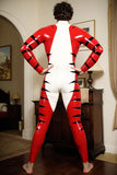 Men Latex Catsuits Wildside Tiger Stripe Animal Print