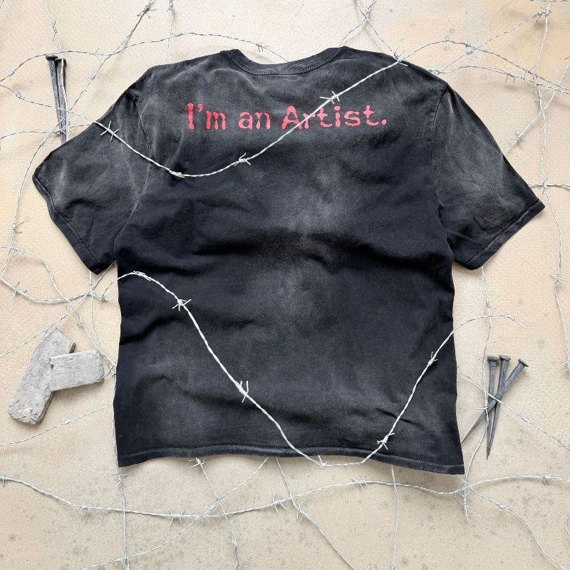 saint m t shirts  s.m clown artist limited edition graphic crewneck t-shirt - wholesale
