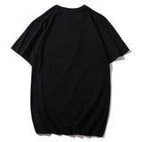 Man T Shirt Youth Cotton Straight Black T-shirt