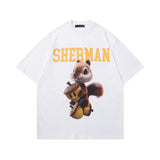 Drew house t-shirt - spring/summer d@ew cartoon squirrel series crew neck pullover short sleeve - wholesale single piece