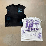 saint m t shirts  s.m street graffiti style tank top pullover vest - wholesale