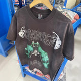 saint m t shirts  s.m skull bat graphic crew neck pullover short sleeve t-shirt - wholesale