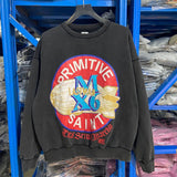 Saint m hoodie - autumn/winter s.m washed & distressed collection - crewneck pullover sweatshirt - wholesale