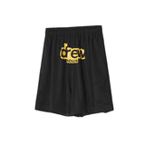 Drew house pants - spring/summer european and american streetwear - smiley face mesh drawstring casual shorts