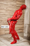 Man Latex Catsuits Strapping Heavy Straps Restraints