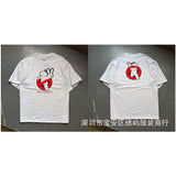 saint m t shirts  s.m cartoon series graphic crewneck pullover short sleeve t-shirt - wholesale