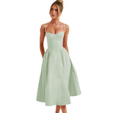 Women's dress - cross-border amazon fashion: spring/summer sexy & stylish camisole dress - slimming, backless design for european & american markets