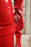 Man Latex Catsuits Strapping Heavy Straps Restraints