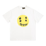 Drew house t-shirt - spring/summer - d@ew foamed smiley face graphic crew neck short sleeve tee