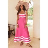 Women's dress - cross-border amazon - european & american fashion - high-end spring/summer - spaghetti strap maxi dress - printed long dress - women's