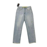 Drew house pants spring & fall fog high street smiley hole denim pants