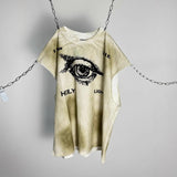 saint m t shirts  s.m devil's eye graphic crew neck short sleeve t-shirt - wholesale