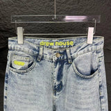 Drew house pants spring & fall d@ew ripped patch pattern casualjeans