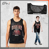 Etai men's apparel trendy brand athletic mesh loose tank top - high-quality summer breathable casual vest