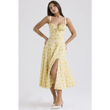 Women's dress: amazon bestseller - summer chic, elegant, high-end, spaghetti strap, soft & feminine style - french-inspired dress for women