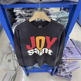 Saint m hoodie - autumn/winter s.m letter print distressed vintage crewneck long sleeve - wholesale