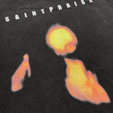 saint m t shirts  s.m abstract letter graphic crew neck pullover short sleeve top - wholesale