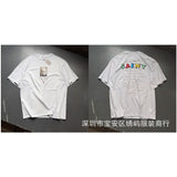 saint m t shirts  s.m cartoon series graphic crewneck pullover short sleeve t-shirt - wholesale