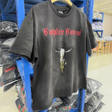 saint m t shirts  s.m. masked portrait graphic crewneck pullover short sleeve tee - wholesale