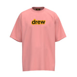 Drew house t-shirt - spring/summer european & american streetwear - smiley face & letter print crewneck pullover short sleeve - wholesale single piece