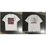 saint m t shirts  s.m cartoon series graphic crewneck pullover short sleeve t-shirt - wholesale