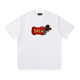 Drew house t-shirt - spring/summer d@ew cartoon series graphic crew neck pullover short sleeve - wholesale single piece
