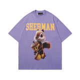 Drew house t-shirt - spring/summer d@ew cartoon squirrel series crew neck pullover short sleeve - wholesale single piece