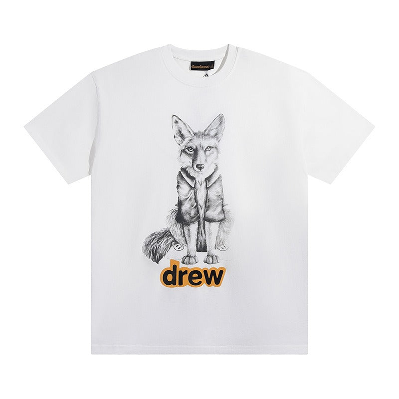 Drew house t-shirt - autumn/winter d@ew cartoon series graphic print crew neck short sleeve - wholesale single piece