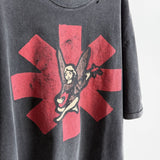 saint m t shirts  s.m. red chili band collaboration graphic crewneck t-shirt
