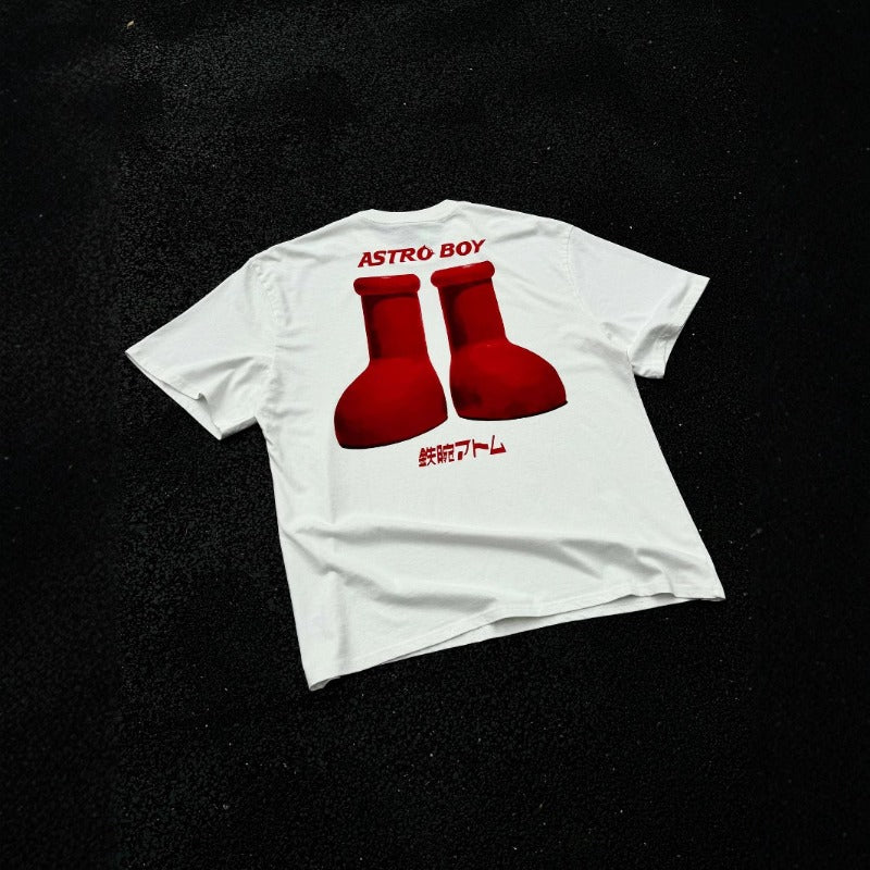 saint m t shirts  s.m. collaboration cartoon graphic crewneck short sleeve t-shirt - wholesale