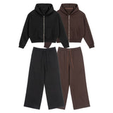 Etai men's clothing autumn/winter heavyweight zip-up hoodie and pants set - high-quality, relaxed fit, trendy casual outfit