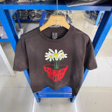 saint m t shirts  s.m daisy print crew neck pullover short sleeve top