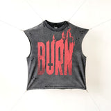 saint m t shirts  s.m letter print limited edition pullover casual tank top - wholesale