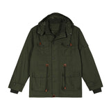 Etai men's clothing autumn/winter cross-border men's fleece-lined outerwear premium streetwear hooded casual jacket