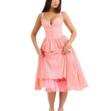 Women's dress - new arrival: solid color embroidered soft mesh, heavily detailed, sexy, slim-fit cami dress - perfect for cross-border e-commerce on amazon and independent websites