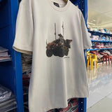 saint m t shirts  s.m car & ice cream graphic crew neck short sleeve tee