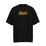 Drew house t-shirt - spring/summer european & american streetwear - smiley face & letter print crewneck pullover short sleeve - wholesale single piece