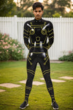 Man Latex Catsuits Robotico Back Zipper With Feet