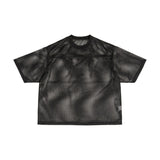 Etai men's apparel trendy sporty boxy short-sleeve t-shirt - summer outerwear, loose fit, breathable men's mesh jersey