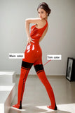 Women Latex Catsuits Spellbound Red Sleeveless