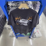 saint m t shirts  s.m. burnt-out recorder crewneck pullover short sleeve - wholesale