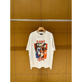 saint m t shirts  s.m clown print crew neck pullover short sleeve top - wholesale