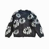 Saint m t sweater fall and winter s.m co-branded series pattern mohair sweater