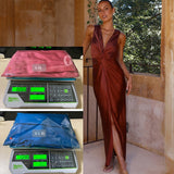 Women's dress - cross-border spring/summer amazon fashion - european & american style sexy deep v sleeveless backless evening gown - women's fashion dress